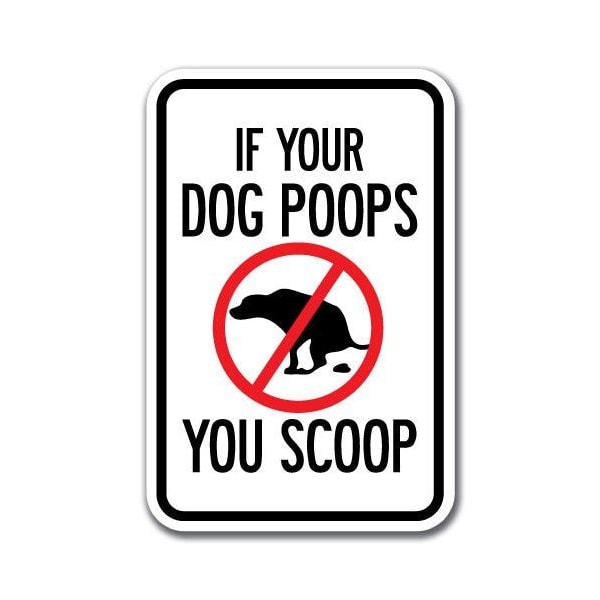 18 in Height, 0.12 in Width, Aluminum, 12" x 18", A-1218 Pet-Animal - PoopScoop